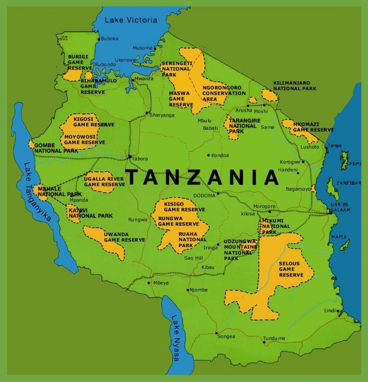 坦桑尼亚地图