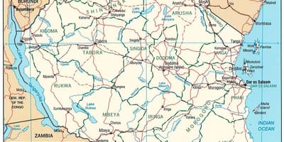 坦桑尼亚新的地图